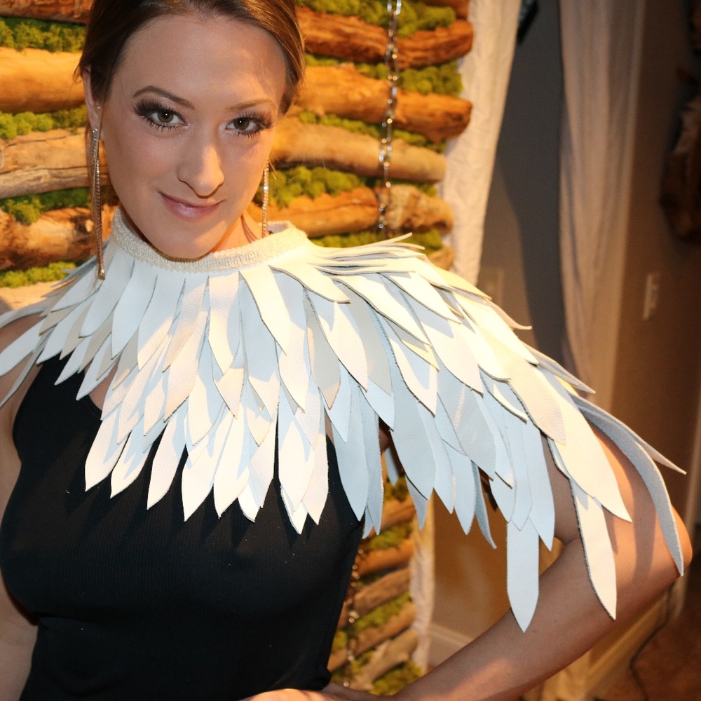 Brand New Handmade Leather Wing OSFM